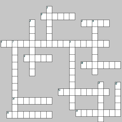 Crossword Puzzle